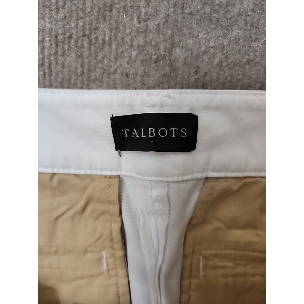 Talbots Perfect Crop Pants Womens 6 Petite White Slim Leg Stretch NEW - Picture 6 of 9